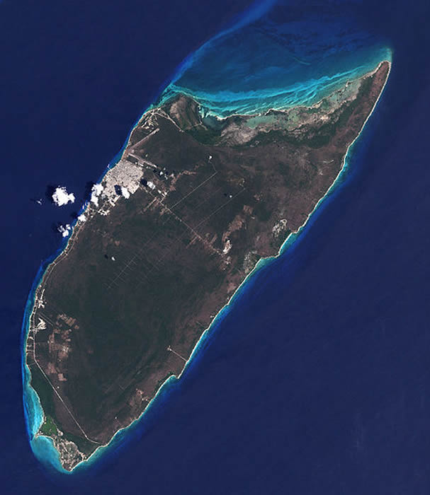 Picture Information Satellite View of Cozumel Island