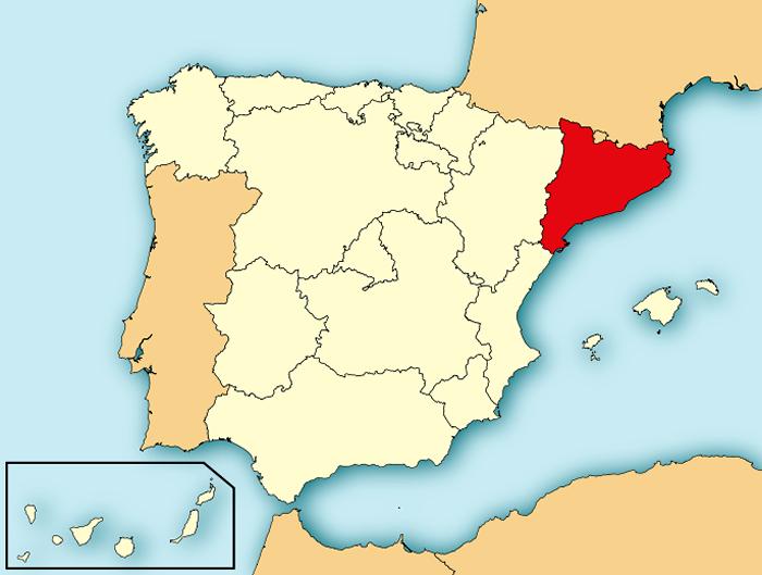 Picture Information Map of Catalonia