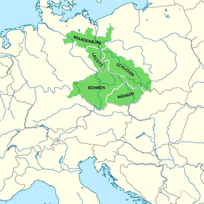 Picture Information: Kingdom of Bohemia Map