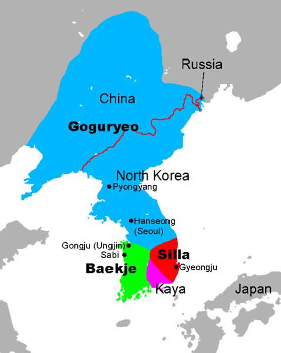 Map of Goguryeo Kingdom