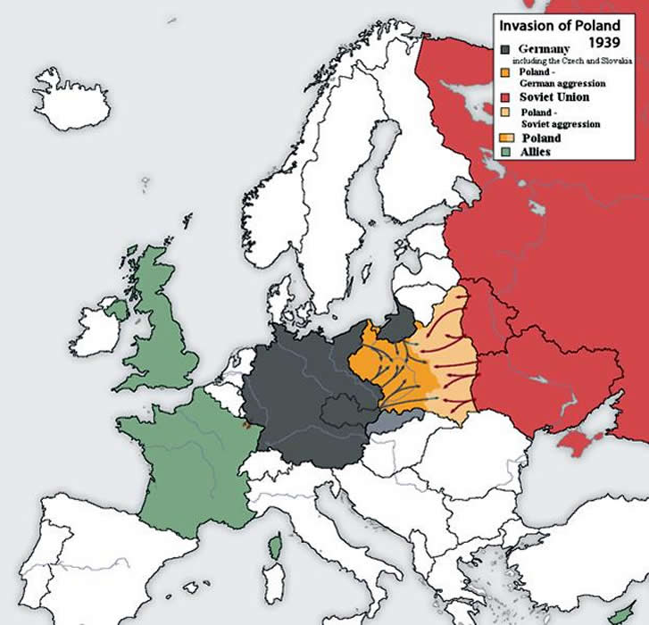 Picture Information Partition of Poland (1 September 6 October 1939 AD)