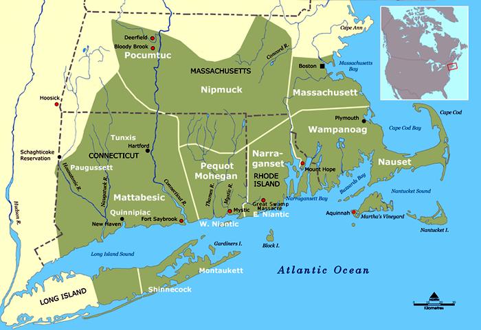 Picture Information Map Of Wampanoag Culture