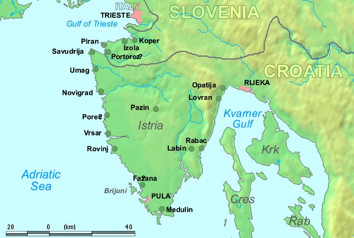 Picture Information: Map of Istria