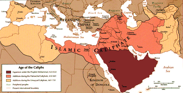 Map of Islamic Empire