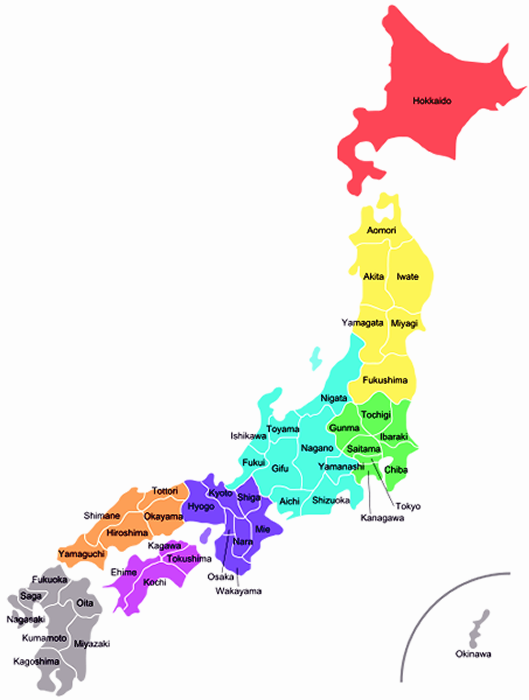 Map of Japan