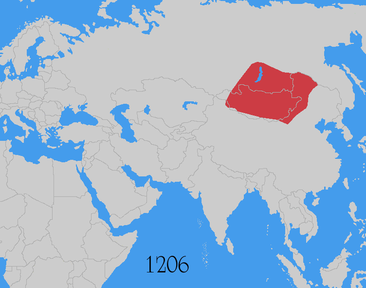 Map of Mongols Empire