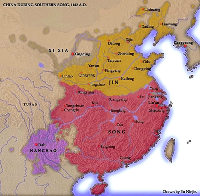 Map of Nan Chao (Nanzhao) Kingdom