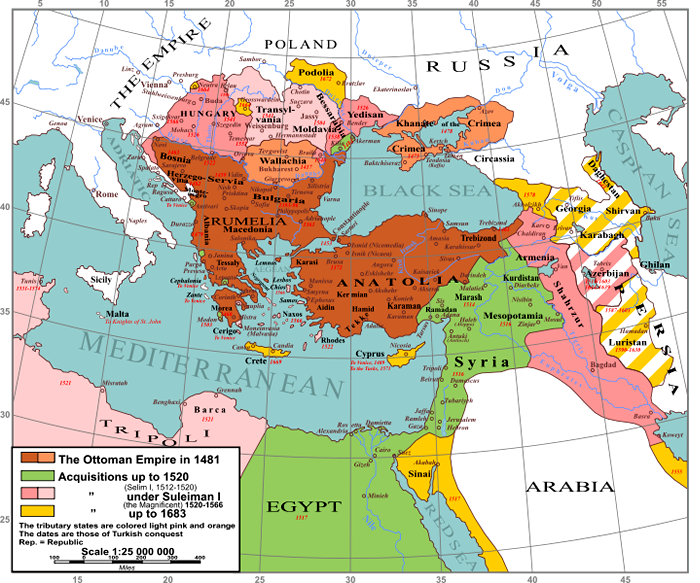 Map of Ottoman Empire