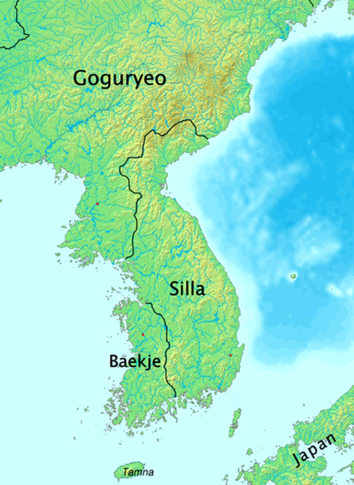Map of Silla Kingdom