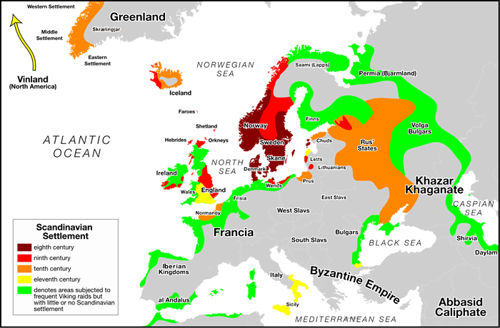 Map of Viking Lands