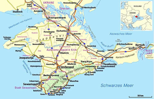 Map of Crimea