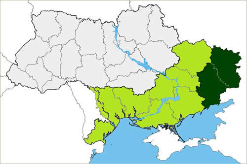 Map of Novorossiya
