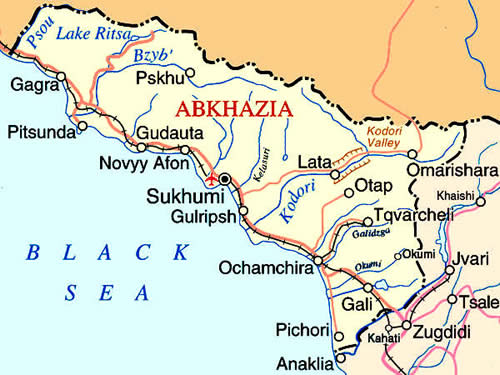 Map of Abkhazia