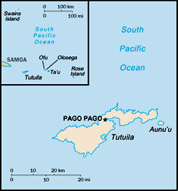 Map of American Samoa