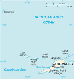 Map of Anguilla