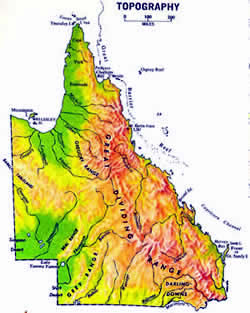 Map of Queensland