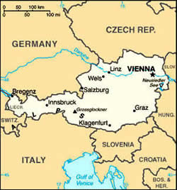 Map of Austria