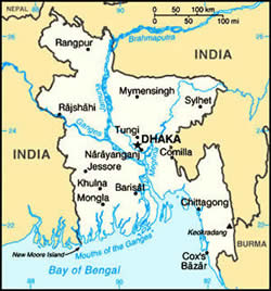 Map of Bangladesh