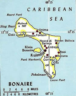 Map of Bonaire