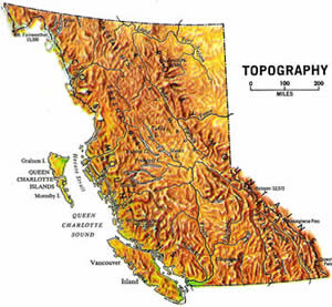 Map of British Columbia