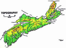 Map of Nova Scotia