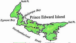 Map of Prince Edward Island