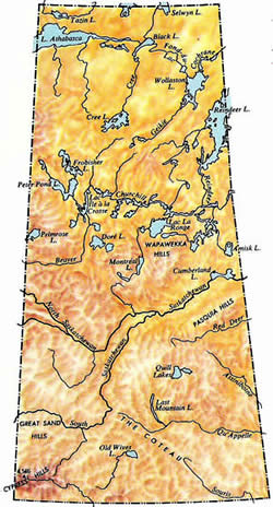 Map of Saskatchewan