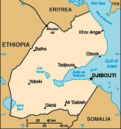 Map of Djibouti