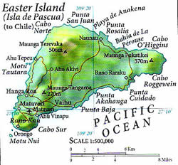 Map of Easter Island