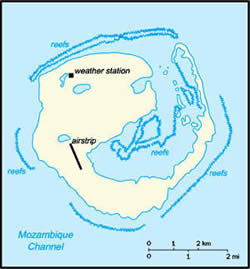 Map of Europa Island