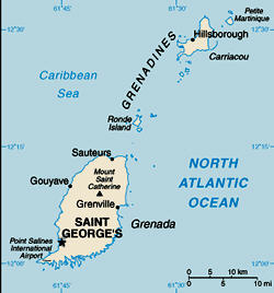 Map of Grenada