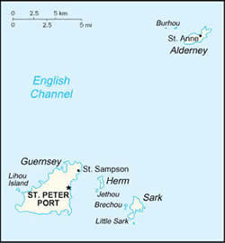 Map of Guernsey