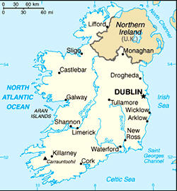 Map of Ireland