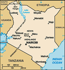 Map of Kenya