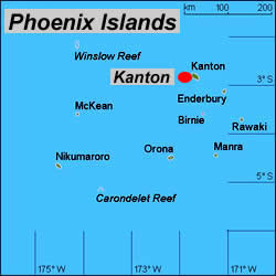 Map of Phoenix Islands