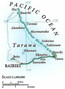 Map of Tarawa Atoll