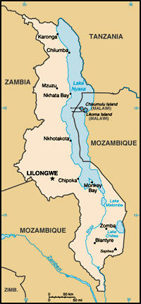 Map of Malawi