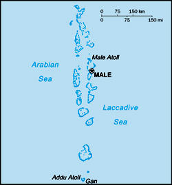 Map of Maldives