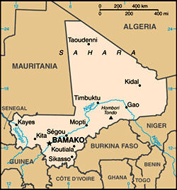 Map of Mali