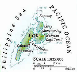 Map of Yap Island