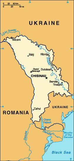 Map of Moldova