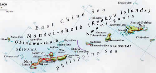 Map of Okinawa