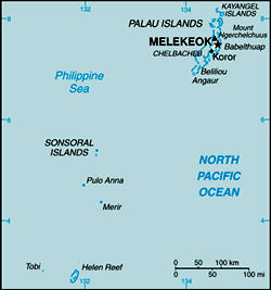 Map of Palau