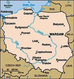 Map of Poland