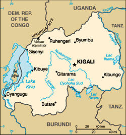 Map of Rwanda