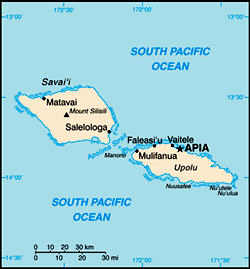 Map of Samoa