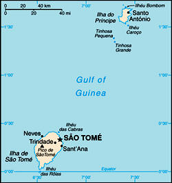 Map of São Tomé & Principe