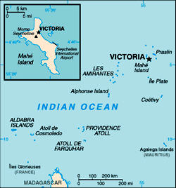 Map of Seychelles