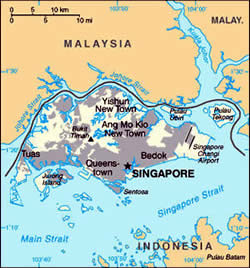 Map of Singapore