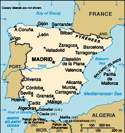 Map of Spain